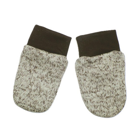 GAJI / Rukavičky úplet - bežovohnedá