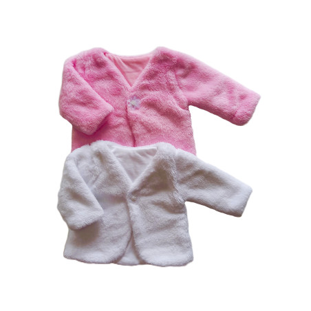 GAJI / Bolerko futrované predĺžené wellsoft - biela