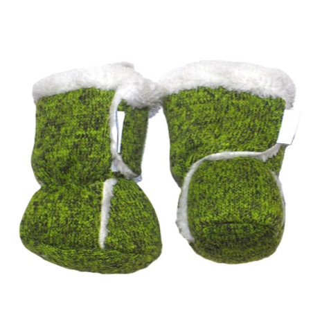 GAJI / Papučky zateplené úplet - zelená