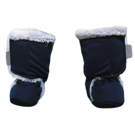 GAJI / Papučky zateplené softshell - tm.modrá
