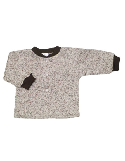 GAJI / Kabátik úplet - bežovohnedá