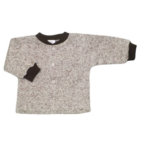 GAJI / Kabátik úplet - bežovohnedá