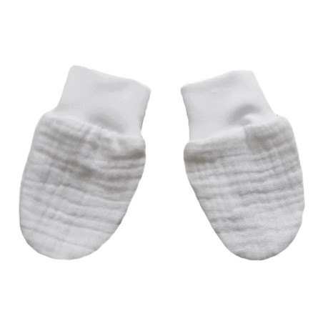 GAJI / Rukavičky mušelín - biela