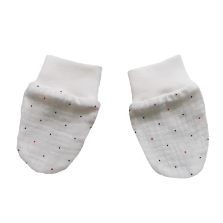 GAJI / Rukavičky mušelín - biela2