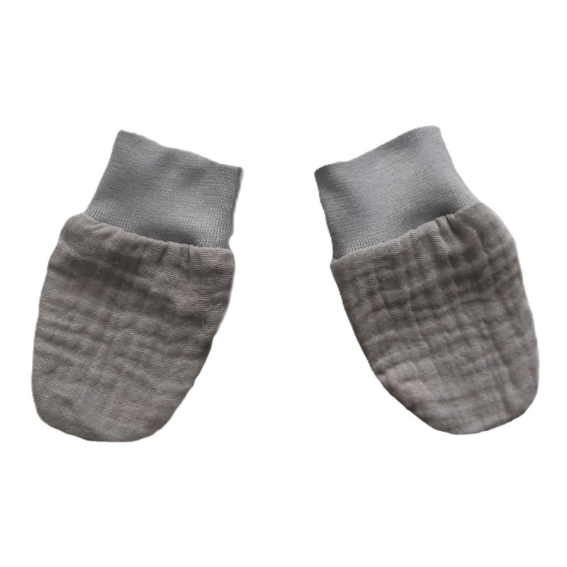 GAJI / Rukavičky mušelín - sivá