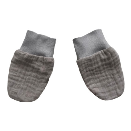 GAJI / Rukavičky mušelín - sivá