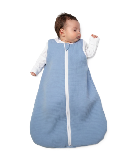 GAJI / Spací vak bez rukávov zateplený - modrá