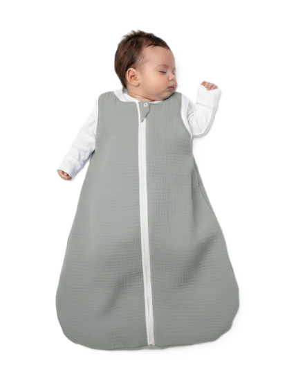 GAJI / Spací vak bez rukávov zateplený - sivá