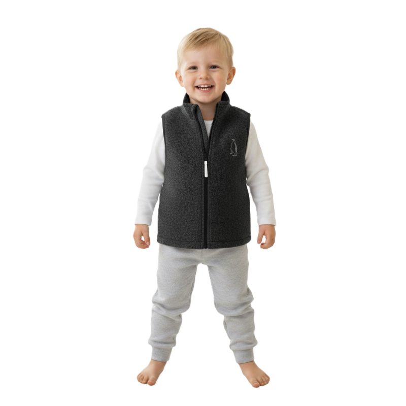 GAJI / Vesta úplet - tm.sivá