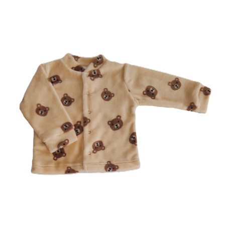 GAJI / Kabátik wellsoft - hnedý macko