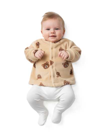 GAJI / Kabátik wellsoft - hnedý macko