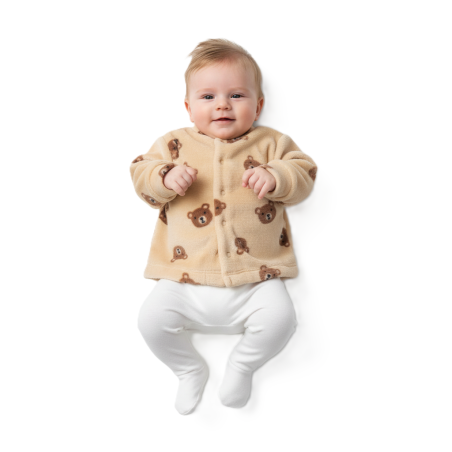 GAJI / Kabátik wellsoft - hnedý macko