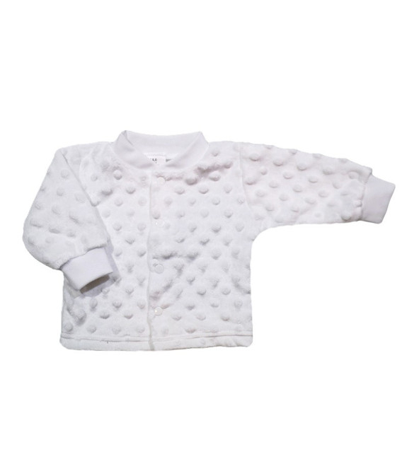GAJI / Kabátik minky - biela