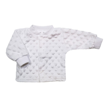 GAJI / Kabátik minky - biela
