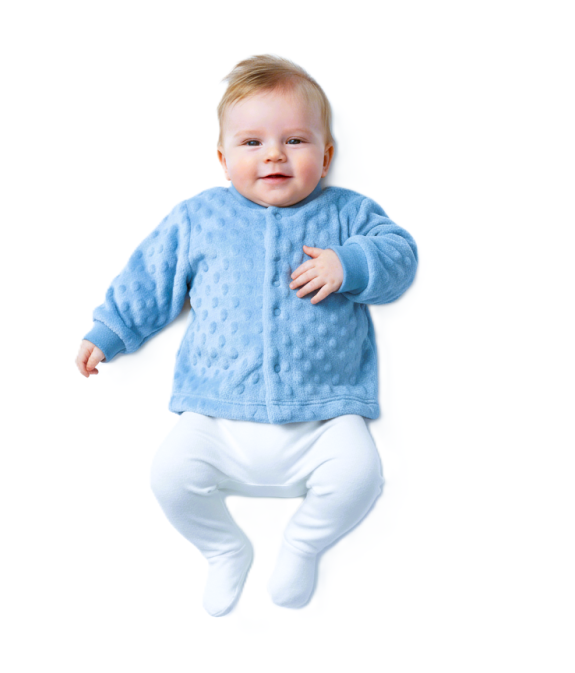 GAJI / Kabátik minky - modrá