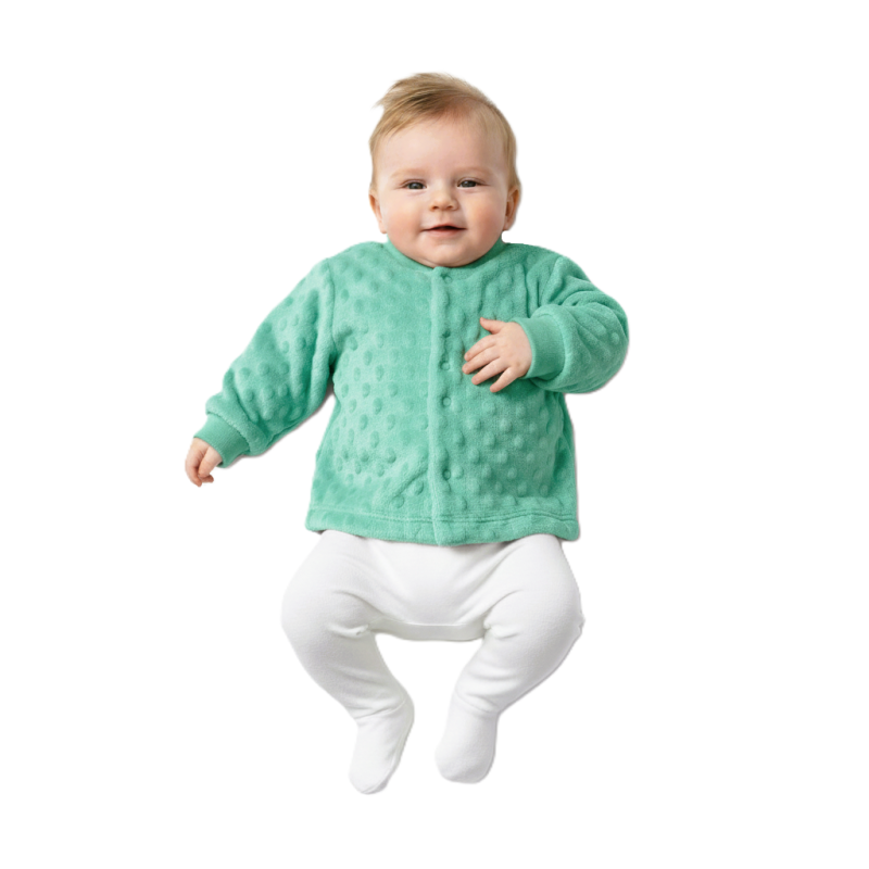 GAJI / Kabátik minky - zelená