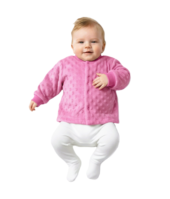 GAJI / Kabátik minky - ružová