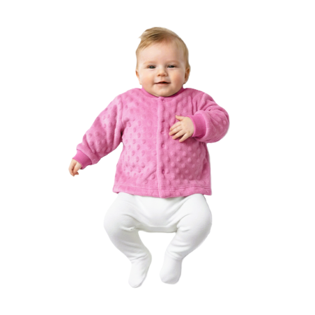 GAJI / Kabátik minky - ružová