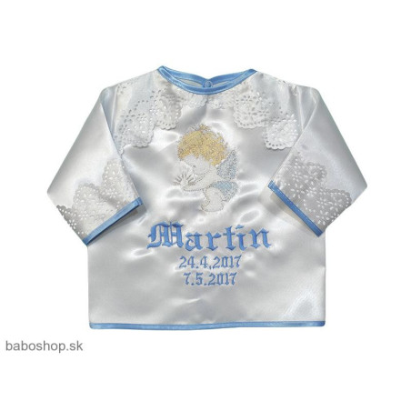 GAJI / Košieľka na krst satén - vzor1