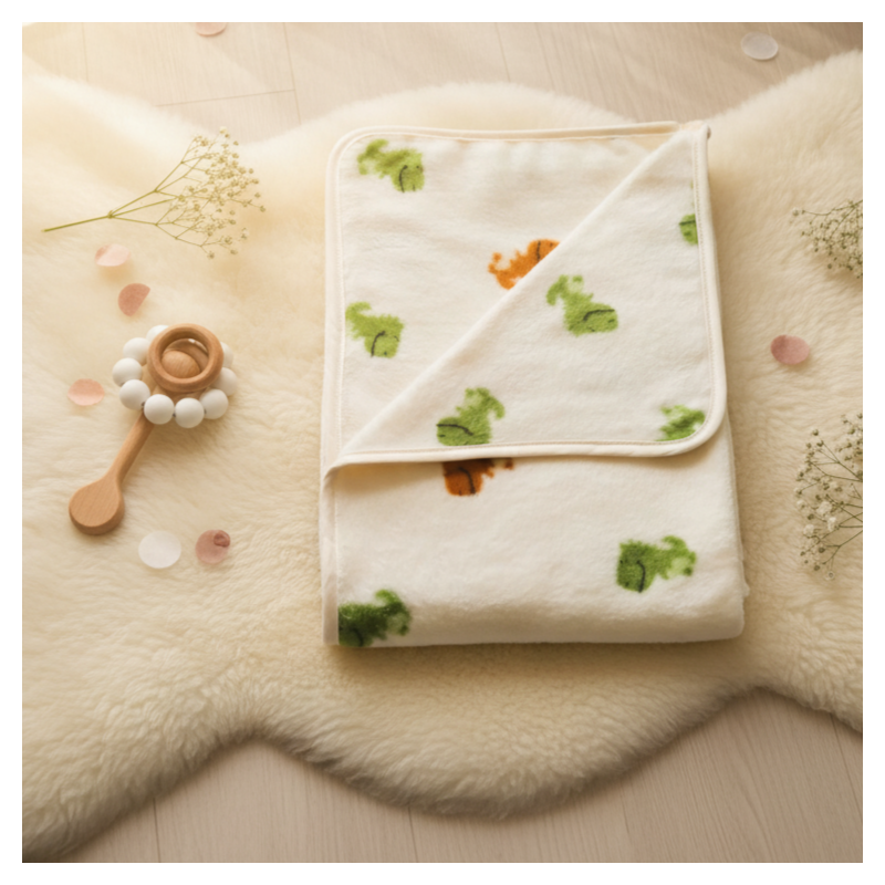 GAJI / Deka flis 75x100cm - vzorovaná