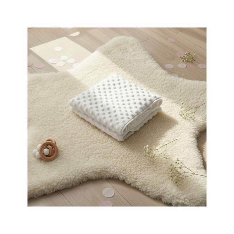 GAJI / Deka minky 80x80cm - biela