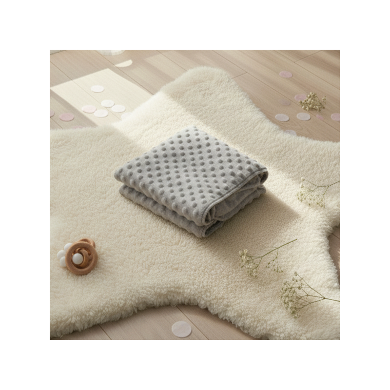 GAJI / Deka minky 80x80cm - sivá