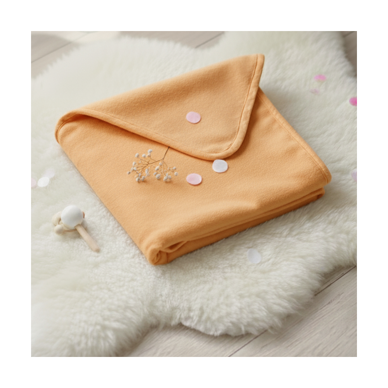 Deka flis 100x150cm - oranžová