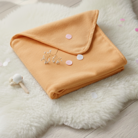 Deka flis 100x150cm - oranžová