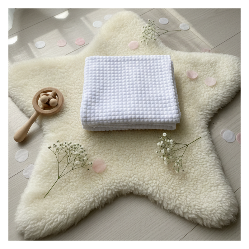 GAJI / Deka zamat 70x70cm - biela