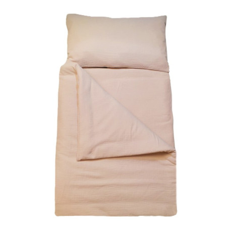 GAJI / Obliečky do postieľky mušelín - béžová