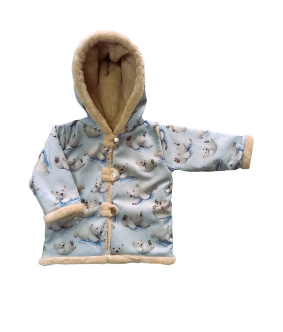 GAJI / Bunda zateplená s kapucňou - vzor2