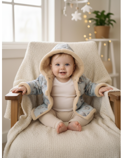 GAJI / Bunda zateplená s kapucňou - vzor2