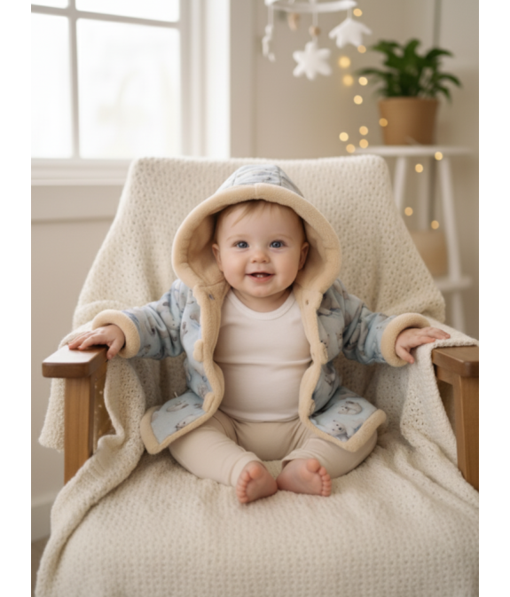 GAJI / Bunda zateplená s kapucňou - vzor2