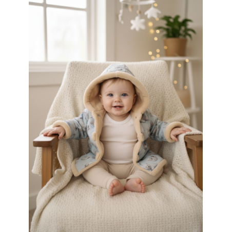 GAJI / Bunda zateplená s kapucňou - vzor2