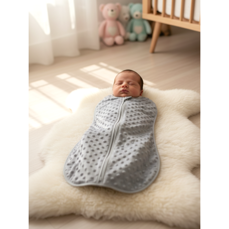 GAJI / Spací vak/ulitka minky - sivá
