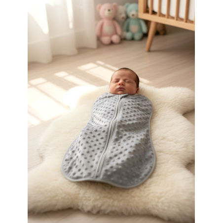 GAJI / Spací vak/ulitka minky - sivá