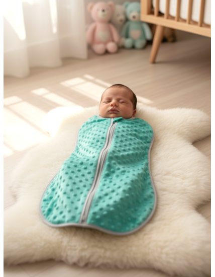 GAJI / Spací vak/ulitka minky - zelená