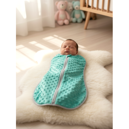 GAJI / Spací vak/ulitka minky - zelená