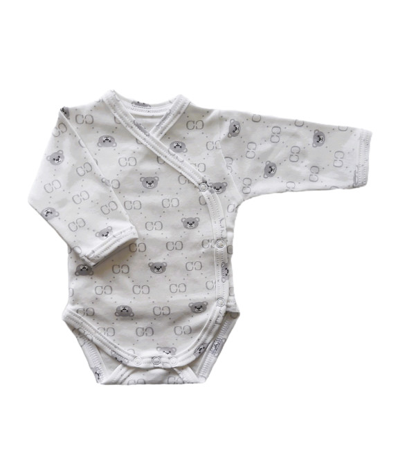 GAJI / Body s dlhým rukávom otvorené - vzor1