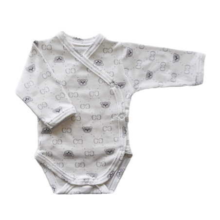 GAJI / Body s dlhým rukávom otvorené - vzor1