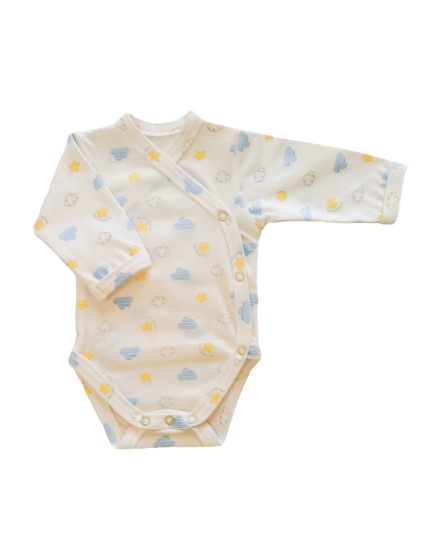 GAJI / Body s dlhým rukávom otvorené - vzor7