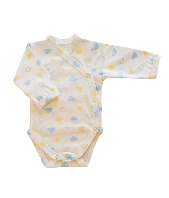 GAJI / Body s dlhým rukávom otvorené - vzor7