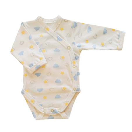 GAJI / Body s dlhým rukávom otvorené - vzor7