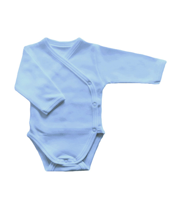 GAJI / Body s dlhým rukávom otvorené - sv.modrá