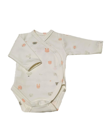 GAJI / Body s dlhým rukávom otvorené - vzor8