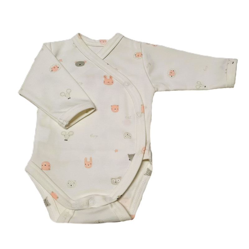 GAJI / Body s dlhým rukávom otvorené - vzor8