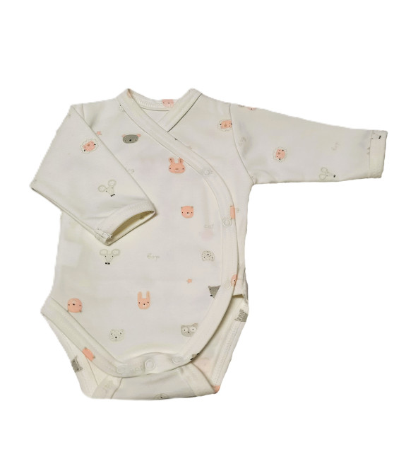 GAJI / Body s dlhým rukávom otvorené - vzor8