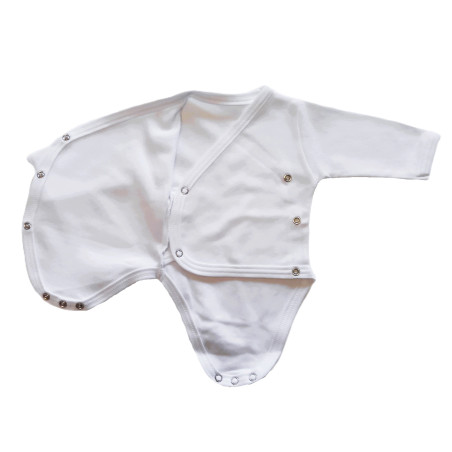 GAJI / Body s dlhým rukávom otvorené  - modrá