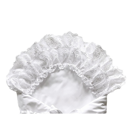 GAJI / Zavinovačka 5cm madeira prepletená 2xfodra - biela2