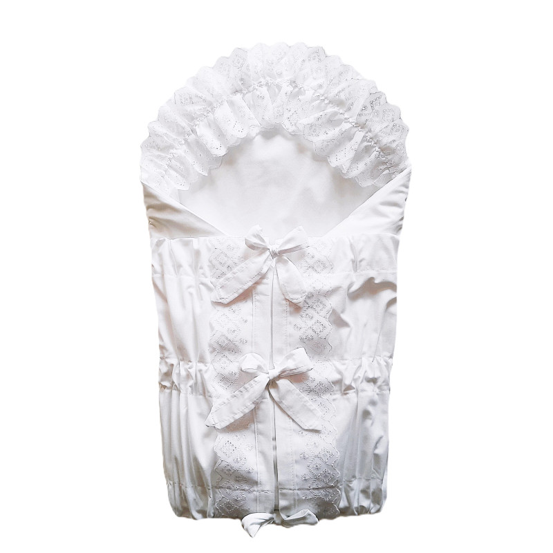 GAJI / Zavinovačka 5cm madeira zdobená 2xfodra - biela